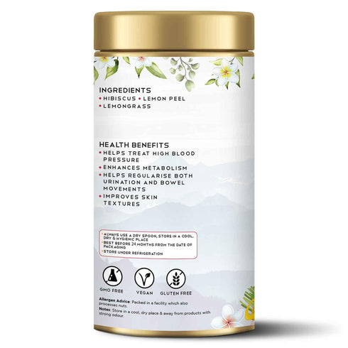 Tea Raja - Hibiscus Lemon Cleanser Tisane 30 Teabags